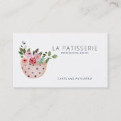 ピーチモダンウォーターフローラベーカリーパティシシェフ 名刺 (正面)