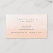 ピーチモダンオレングラデーションジ美しいまたはプロフェッショナル 名刺 (裏面)