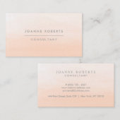 ピーチモダンオレングラデーションジ美しいまたはプロフェッショナル 名刺 (正面/裏面)