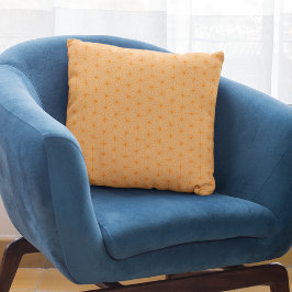 ピーチモダンオレンジジオメトリックパタ日本のーン クッション