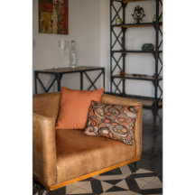 ピーチモダンオレンジ抽象芸術パターン