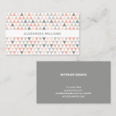 ピーチモダンニュートラル柄名刺 名刺 (正面/裏面)