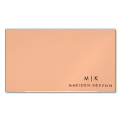 ピーチモダンフエレガントズ美しいプロフェッショナル マグネット名刺 (正面)