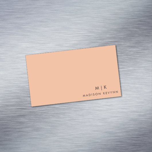 ピーチモダンフエレガントズ美しいプロフェッショナル マグネット名刺 (インサイチュ)