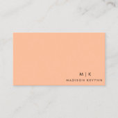 ピーチモダンフエレガントズ美しいプロフェッショナル 名刺 (正面)