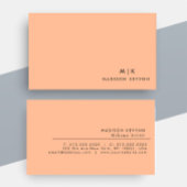ピーチモダンフエレガントズ美しいプロフェッショナル 名刺