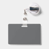 ピーチモダンモティーチロゴウェディングプランナー バッジ (伸縮クリップ付きの裏面)