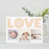 ピーチモダンラブヴァレンティーンズデイハート写真 シーズンカード (スタンド正面)