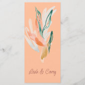 ピーチモダン結婚の夕食 メニュー (裏面)