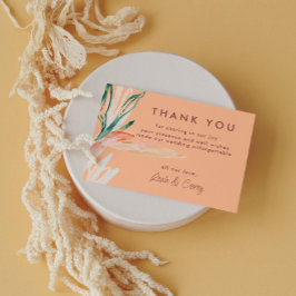 ピーチモダン結婚ス サンキューカード