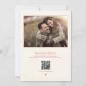 ピーチモダン結婚ス 招待状 (裏面)