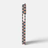 ピーチモノグラムのエレガントピンク水玉模様 Case-Mate iPhoneケース (裏面 / 右)