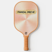 ピーチモノグラムの・金ゴールド事業 | ピックルボールラケット (正面)