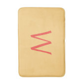 ピーチモノグラムイエロー バスマット (正面縦)