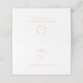 ピーチモノグラム結婚ズ プレイスカード (外部開封)