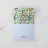 ピーチライトブルーピーニー&バラフローラサンキュー サンキューカード (内部)