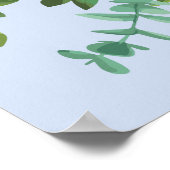 ピーチライトブルー結婚ズバラフローラ ポスター (角)