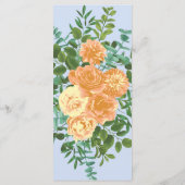 ピーチライトブルー結婚ズバラフローラ メニュー (裏面)