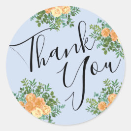 ピーチライトブルー結婚ズバラフローラ ラウンドシール