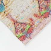 ピーチラグーパターンフリースブランケット フリースブランケット (角)