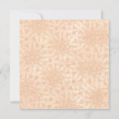 ピーチリネンガーベラデイジーカスタムウェディング招待状 招待状 (裏面)