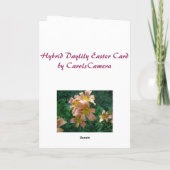 ピーチリリーイースターカード シーズンカード (裏面)