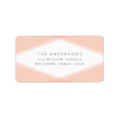 ピーチレイヤード幾何差出人住所 ラベル (正面)