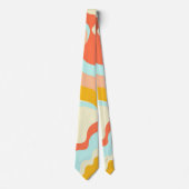 ピーチレインボーズフライバイネックタイ ネクタイ (正面)