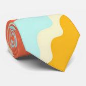 ピーチレインボーズフライバイネックタイ ネクタイ (ロール)