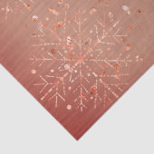 ピーチレッドスノーフレークスクリスマスティッシュペーパー 薄葉紙 (詳細)