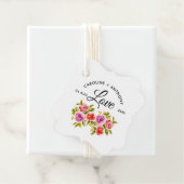 ピーチレッドフローラ水結婚色の有難う フェイバータグ (インサイチュ)