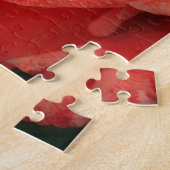 ピーチレッドローズフラワーアートパズル ジグソーパズル (側面)