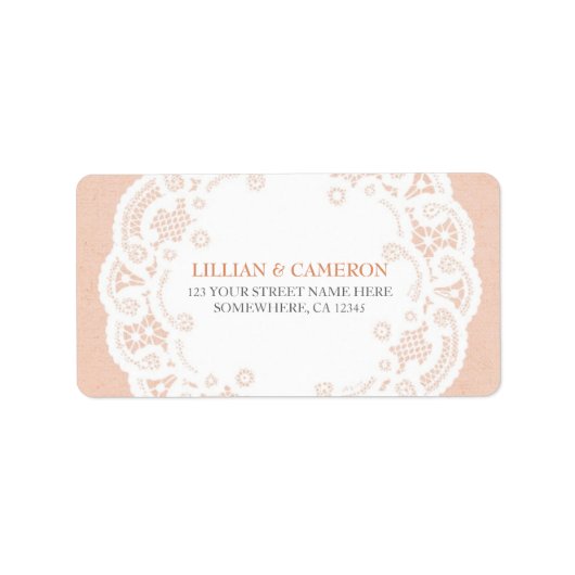 ピーチレースドリー住所 シール (正面)