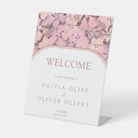 ピーチロマンス結婚の歓迎 台座サイン (正面)