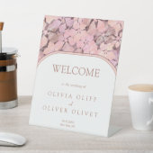 ピーチロマンス結婚の歓迎 台座サイン (インサイチュ)