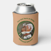 ピーチローズブパーソナライズされたド 缶クーラー (缶裏面)
