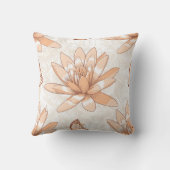 ピーチロータスブロッサム装飾用クッション クッション (裏面)