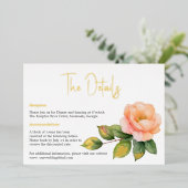 ピーチワイルドバラウォーター色詳細カード 箔シーズンカード (立ち正面)