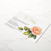 ピーチワイルドバラウォーター色詳細カード 箔シーズンカード (回転した状態)