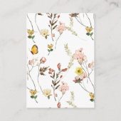 ピーチワイルドフラワーフローラ書道詳細 エンクロージャーカード (裏面)