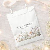 ピーチワイルドフラワーメドウ結婚ズ フェイバーバッグ (クリップ留めされた状態)