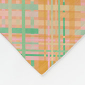 ピーチ及びグリーンファジーフリース フリースブランケット (角)