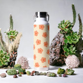 ピーチ名門私立校風のオレンジヒッパイフラワー ウォーターボトル
