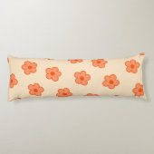 ピーチ名門私立校風のオレンジヒッパイフラワー ボディピロー (裏面)