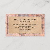 ピーチ大理石花崗岩スプラッシュバックキッチンカウンタートップ 名刺 (裏面)