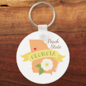 ピーチ州 キーホルダー (正面)