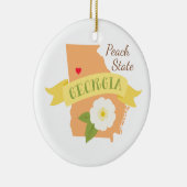 ピーチ州 セラミックオーナメント (右)