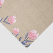 ピーチ春ウォーターカラーチューリップブライダルシャワーパーティー 薄葉紙 (詳細)