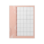 ピーチ月間トラッカー ノートパッド (回転)