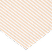 ピーチ淡い色のアンジェルスキンコーラル&ホワイトストライプホテル ショートテーブルランナー (コーナー)